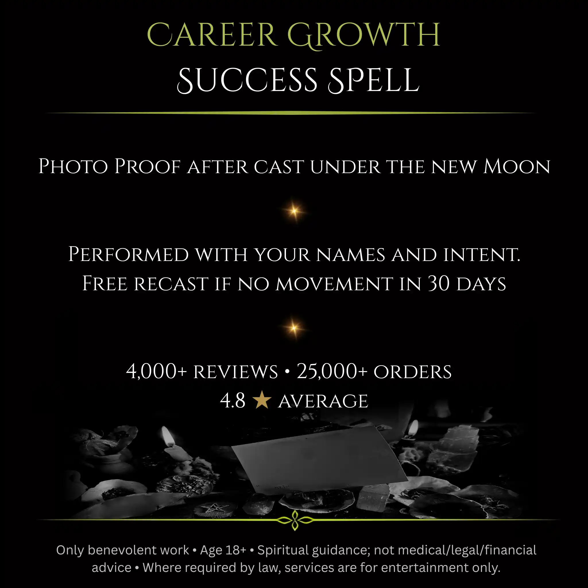 Flower Full Moon Career Growth Success Spell - Image 2