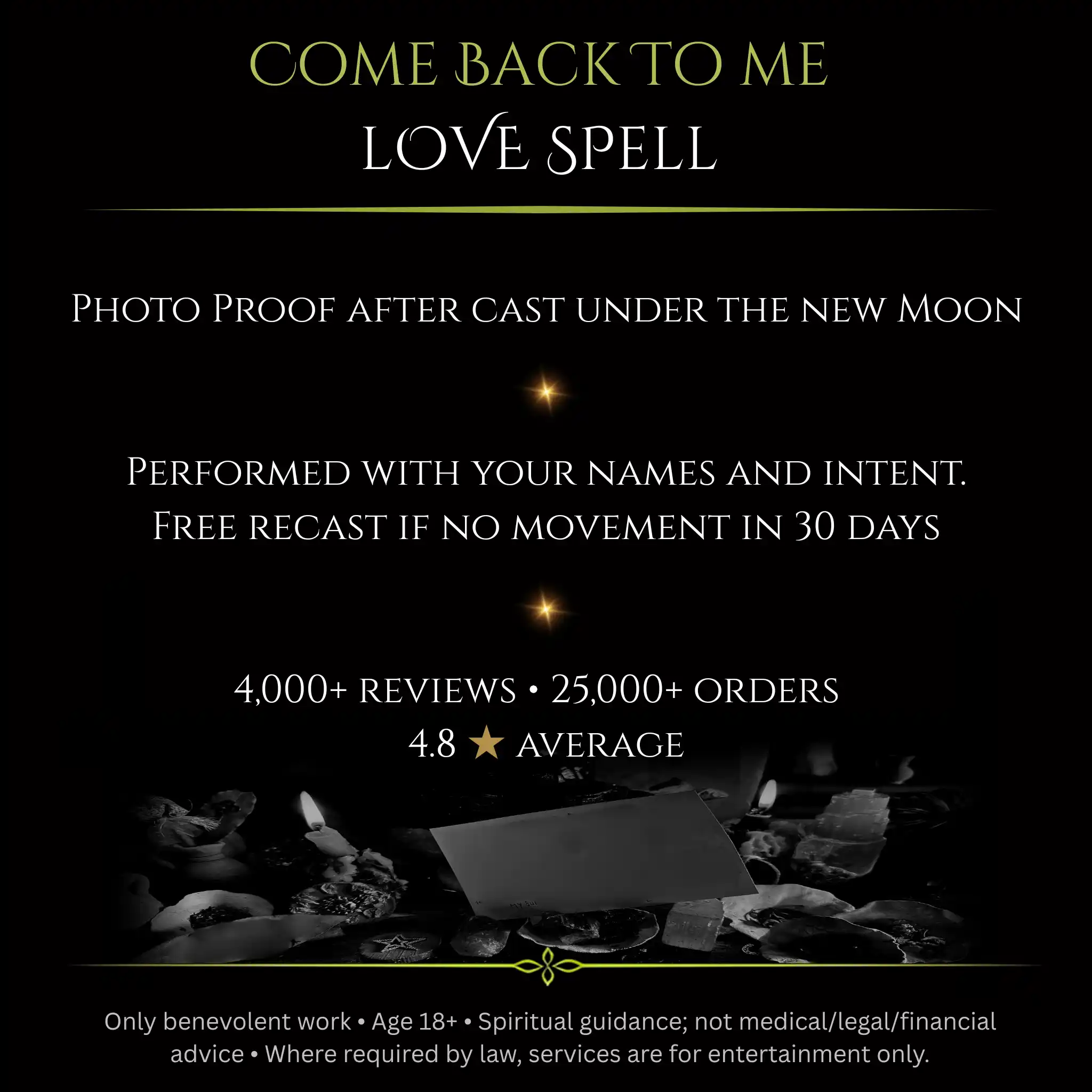 Flower Full Moon Come Back To Me Love Spell - Image 2