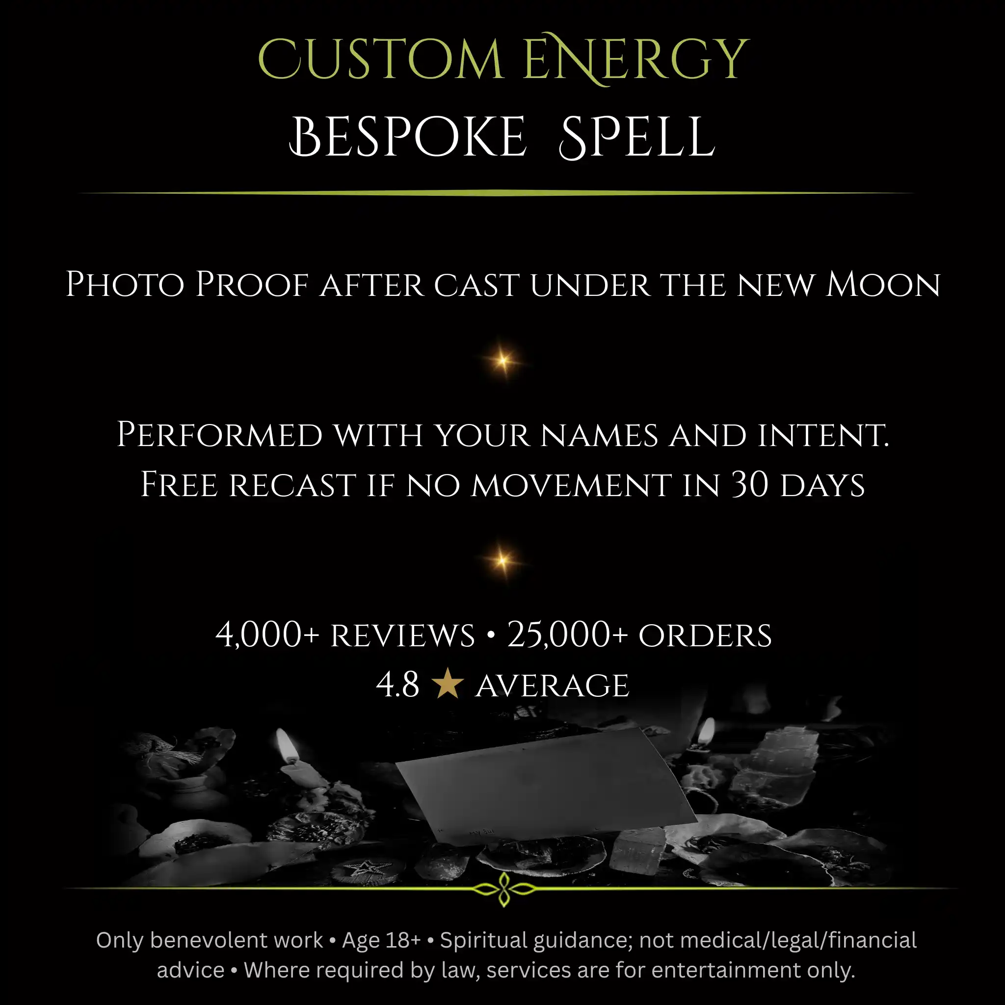 Flower Full Moon Custom Energy Bespoke Spell - Image 2