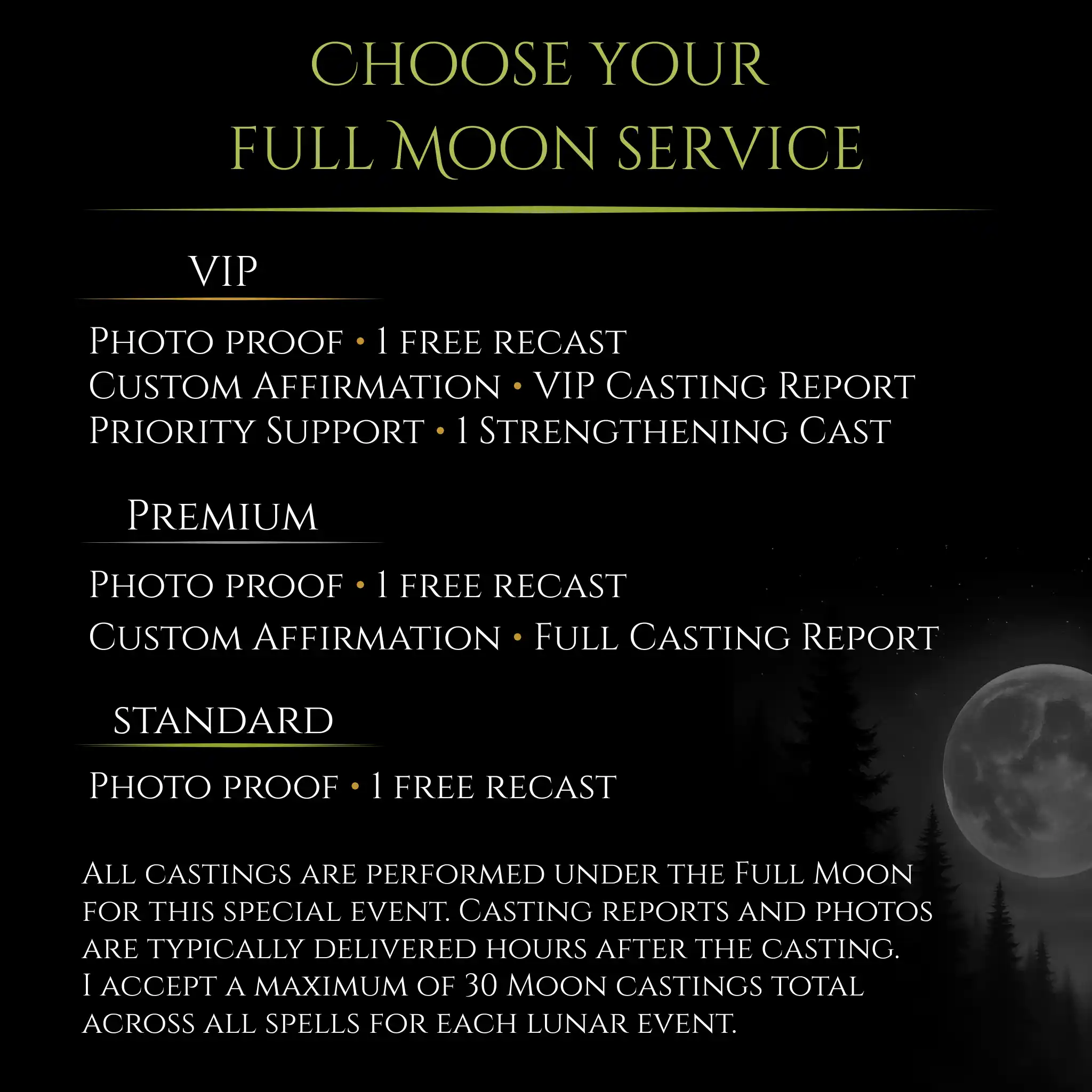 Flower Full Moon Custom Energy Bespoke Spell - Image 3
