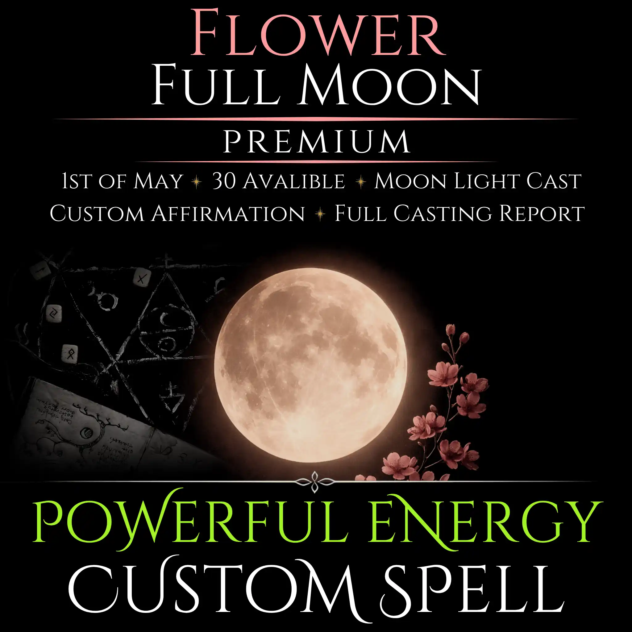 Flower Full Moon Custom Energy Bespoke Spell - Image 8