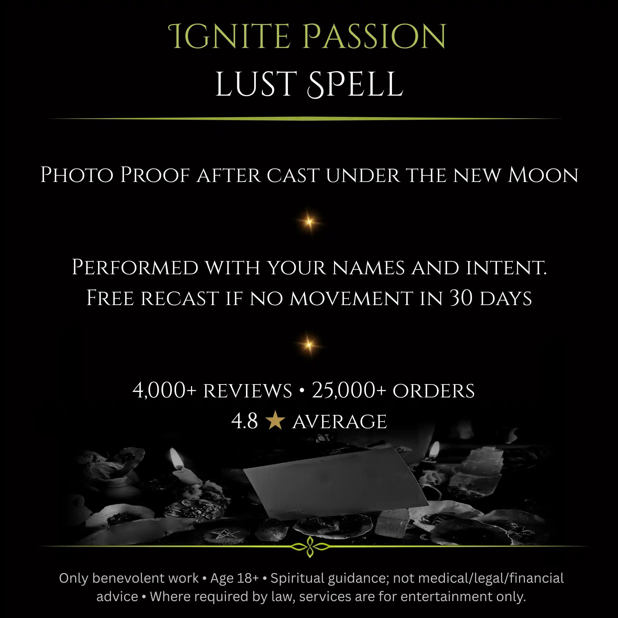 Flower Full Moon Ignite Passion Lust Spell - Image 2