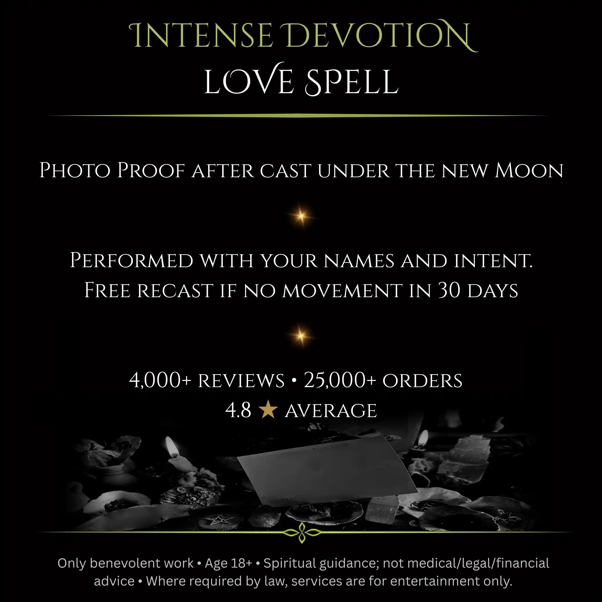 Flower Full Moon Intense Devotion Love Spell - Image 2