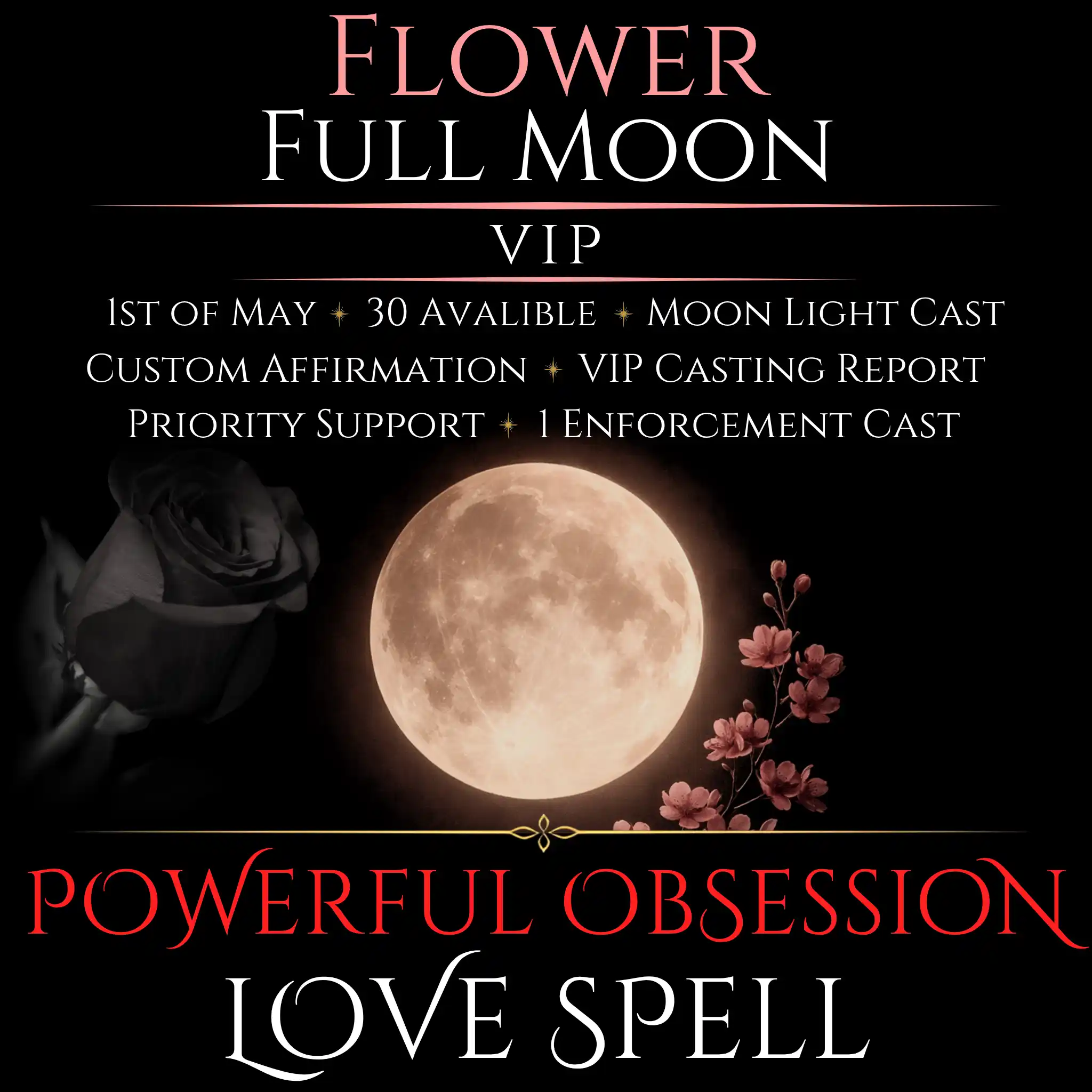Flower Full Moon Intense Devotion Love Spell - Image 9