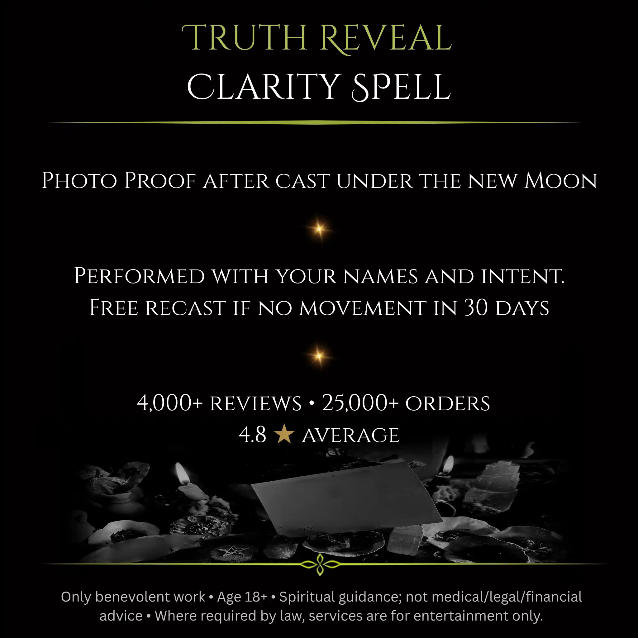 Flower Full Moon Truth Reveal Clarity Spell - Image 2